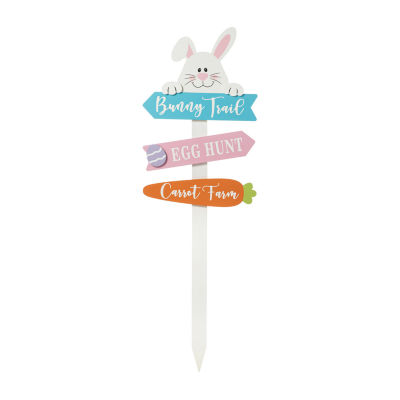 Glitzhome Wooden Bunny Easter Holiday Yard Art