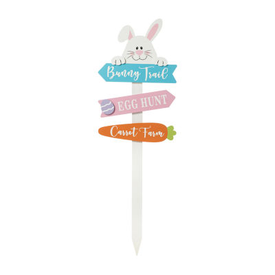 Glitzhome Wooden Bunny Easter Yard Art