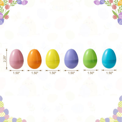 Glitzhome -pc. Plastic Fillable Easter Eggs