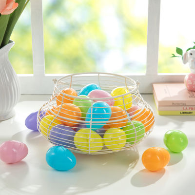 Glitzhome -pc. Plastic Fillable Easter Eggs