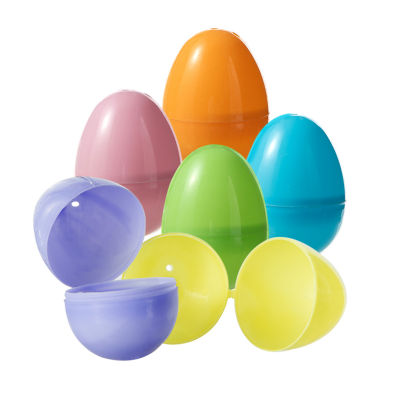 Glitzhome -pc. Plastic Fillable Easter Eggs