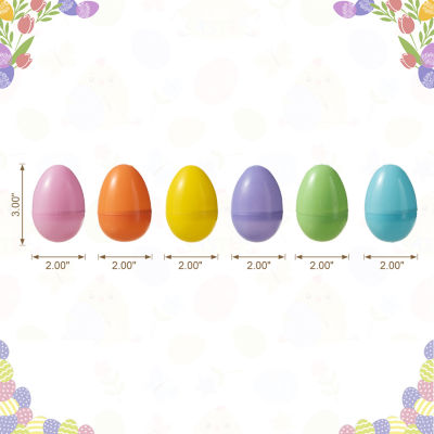 Glitzhome 60-pc. Plastic Fillable Easter Eggs