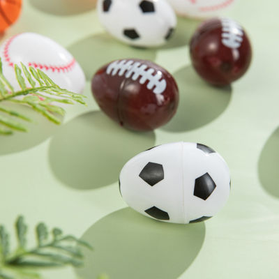 Glitzhome 48-pc Plastic Fillable Sports Easter Eggs