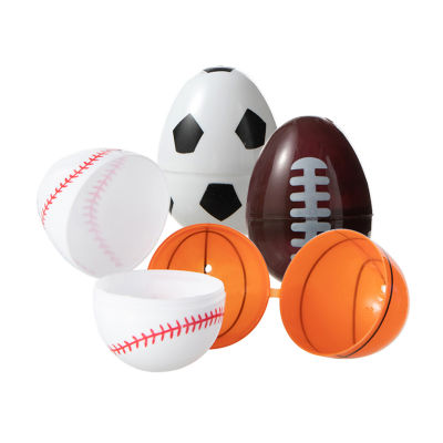 Glitzhome 48-pc Plastic Fillable Sports Easter Eggs