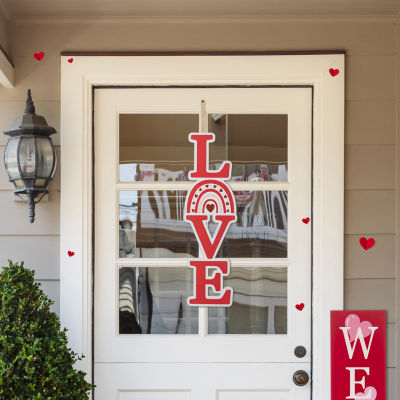 Glitzhome "Rainbow ""Love""""" Valentines Day Yard Art