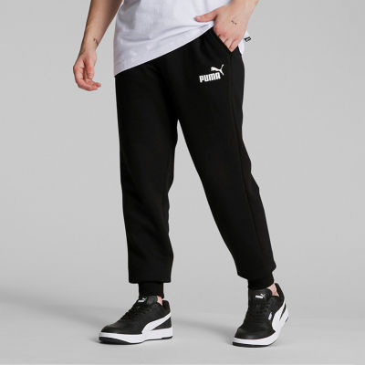 Men's Puma Essentials Logo Regular Fit Jogger Sweatpants in Black