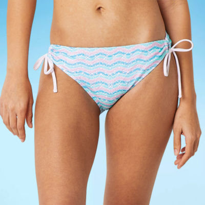 Decree Womens Textured Chevron Hipster Bikini Swimsuit Bottom Juniors
