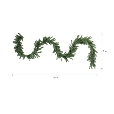 50' x 8'' Canadian Pine Artificial Christmas Garland  Unlit