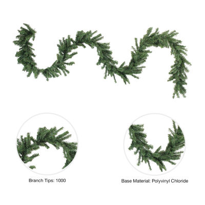 50' x 8'' Canadian Pine Artificial Christmas Garland  Unlit