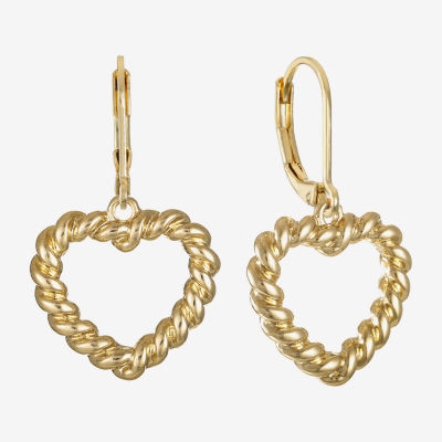 Monet Jewelry Womens Heart Drop Earrings