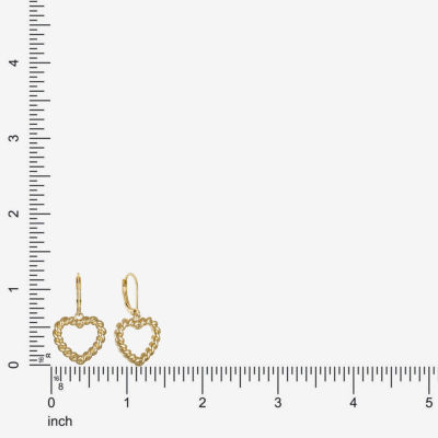 Monet Jewelry Womens Heart Drop Earrings