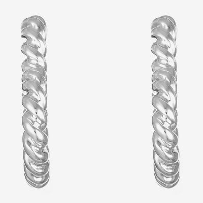Monet Jewelry 25mm Heart Hoop Earrings