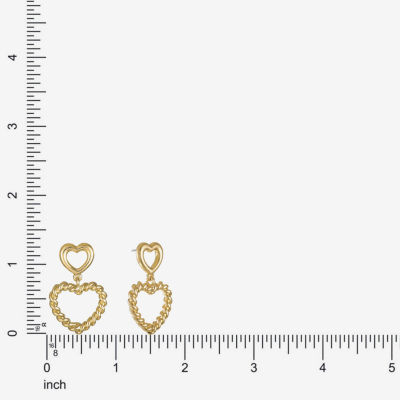Monet Jewelry Heart Drop Earrings