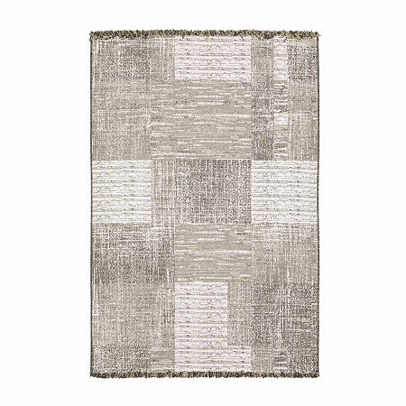 Covington Home Geneva Textured Geometric 39X60 Indoor Outdoor Rectangular Accent Rug, One Size, Beige