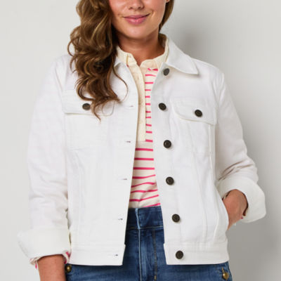 St. John's Bay Womens Denim Midweight Jacket