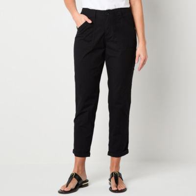 Liz Claiborne Linen Crop Pants Size M