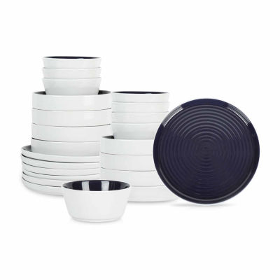Stone + Lain Elica 24-pc. Stoneware Dinnerware Set