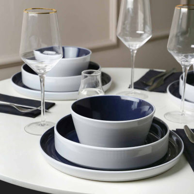 Stone + Lain Elica 24-pc. Stoneware Dinnerware Set