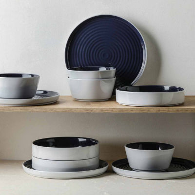 Stone + Lain Elica 24-pc. Stoneware Dinnerware Set