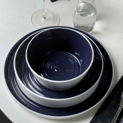 Stone + Lain Elica 24-pc. Stoneware Dinnerware Set