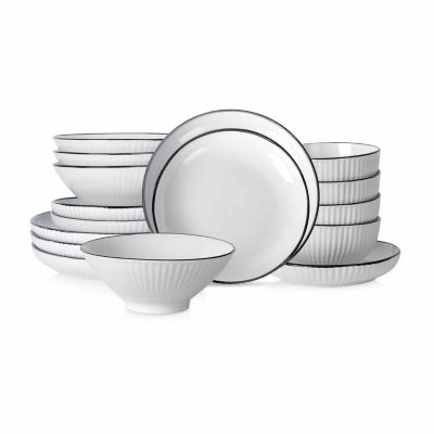 Christian Siriano New York Lustra 16-pc. Stoneware Dinnerware Set