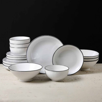 Christian Siriano New York Lustra 16-pc. Stoneware Dinnerware Set