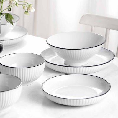 Christian Siriano New York Lustra 16-pc. Stoneware Dinnerware Set
