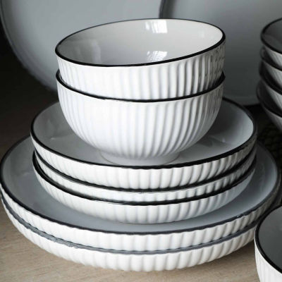 Christian Siriano New York Lustra 16-pc. Stoneware Dinnerware Set
