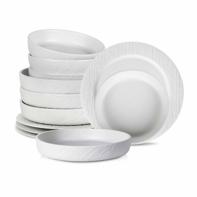 Stone + Lain Senso 12-pc. Bone China Dinnerware Set