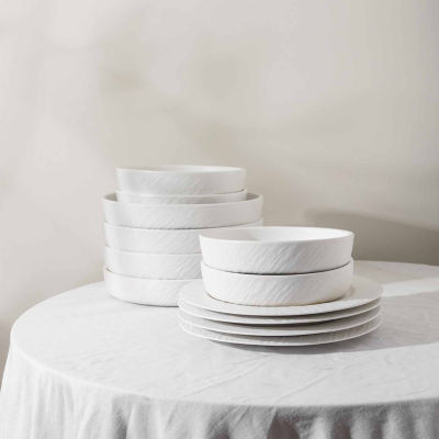 Stone + Lain Senso 12-pc. Bone China Dinnerware Set