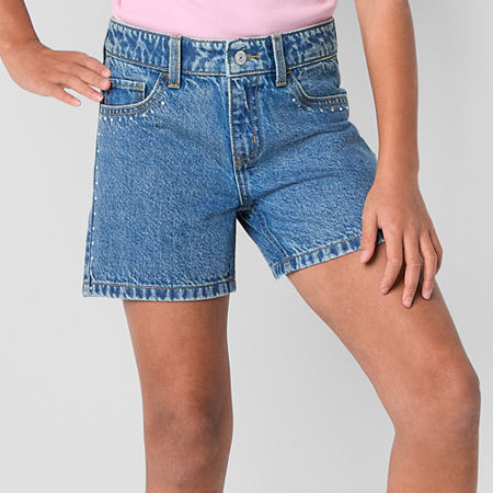 Thereabouts Little & Big Kid Girls Midi Short, 12.5 Plus, Blue