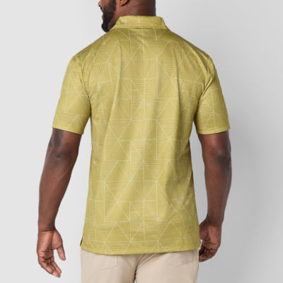 Stylus Printed Big and Tall Mens Regular Fit Short Sleeve Polo Shirt