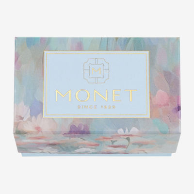 Monet Jewelry Mom Womens Glass Heart Bangle Bracelet