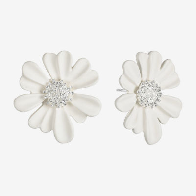 Liz Claiborne 28.1mm Flower Stud Earrings