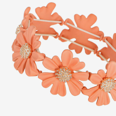 Liz Claiborne Womens Flower Stretch Bracelet
