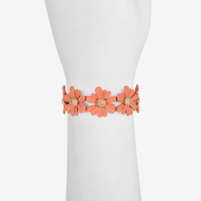 Liz Claiborne Womens Flower Stretch Bracelet