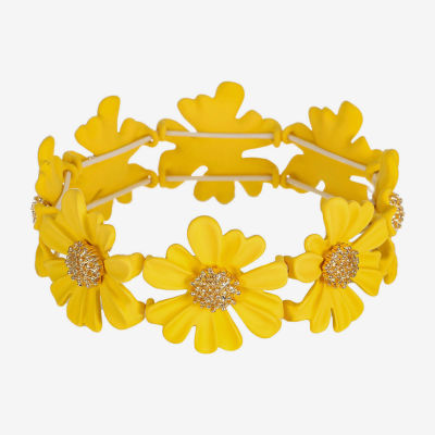 Liz Claiborne Womens Flower Stretch Bracelet