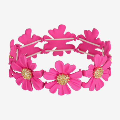 Liz Claiborne Womens Flower Stretch Bracelet