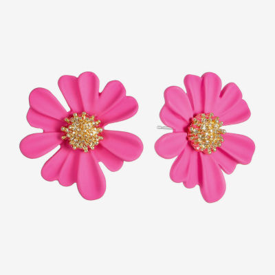 Liz Claiborne 28.1mm Flower Stud Earrings