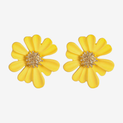 Liz Claiborne 28.1mm Flower Stud Earrings