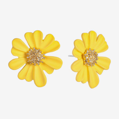 Liz Claiborne 28.1mm Flower Stud Earrings
