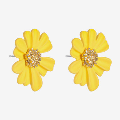 Liz Claiborne 28.1mm Flower Stud Earrings
