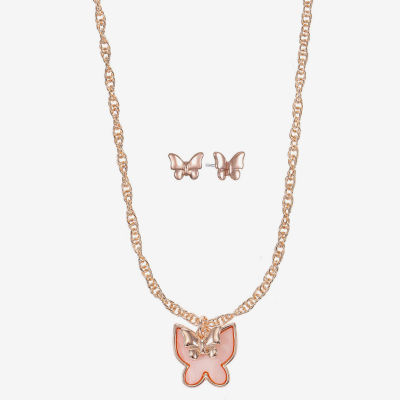 Liz Claiborne Womens Shell Butterfly 2-pc. Jewelry Set