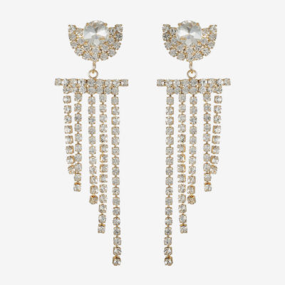 Monet Jewelry Womens Glass Round Hypoallergenic Drop Earrings