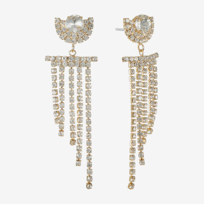 Monet Jewelry Womens Glass Round Hypoallergenic Drop Earrings