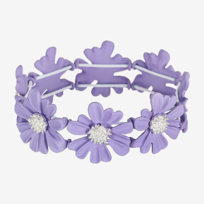 Liz Claiborne Womens Flower Stretch Bracelet
