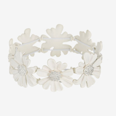 Liz Claiborne Womens Flower Stretch Bracelet