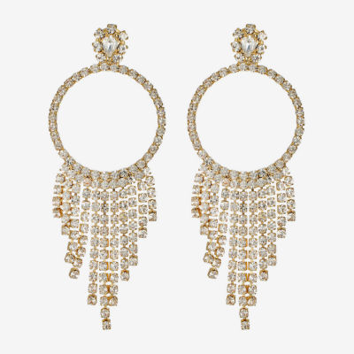 Monet Jewelry Womens Glass Round Hypoallergenic Drop Earrings