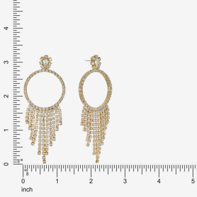 Monet Jewelry Womens Glass Round Hypoallergenic Drop Earrings