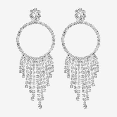 Monet Jewelry Womens Glass Round Hypoallergenic Drop Earrings